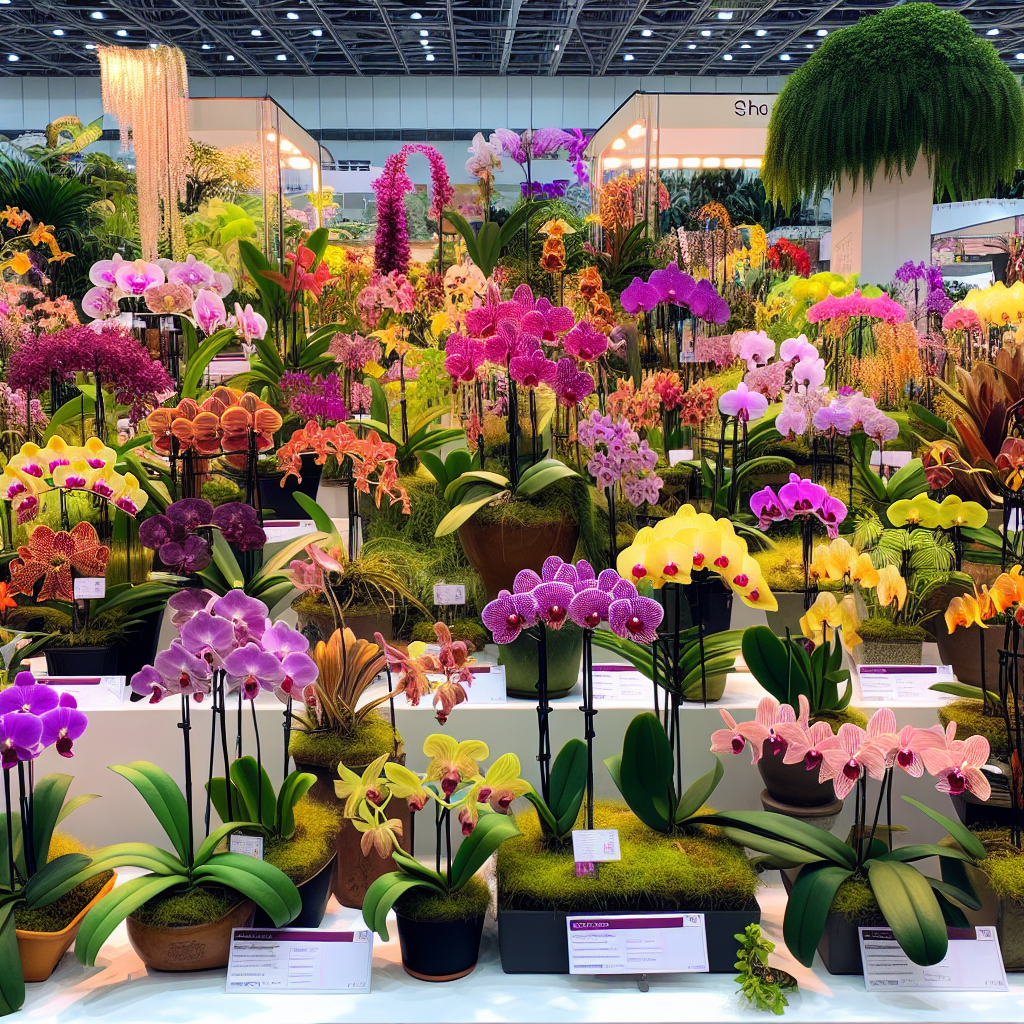 Orchids of various shapes and colors symbolize the diversity of species at the World of Orchids.